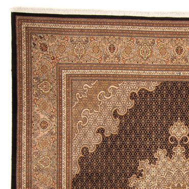 Tapis persan - Tabriz - 270 x 252 cm - bleu foncé