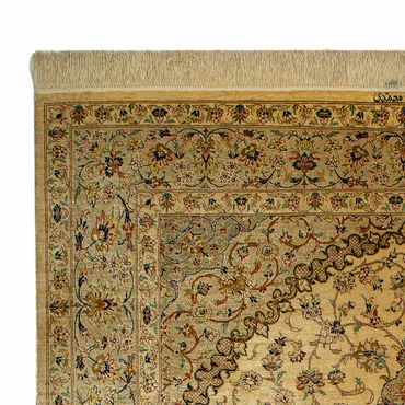 Persisk teppe - Ghom - 200 x 133 cm - beige