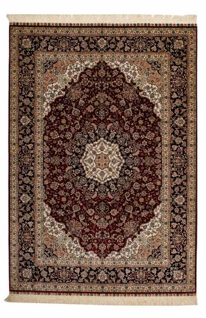 Perser Rug - Ghom - 197 x 133 cm - dark red