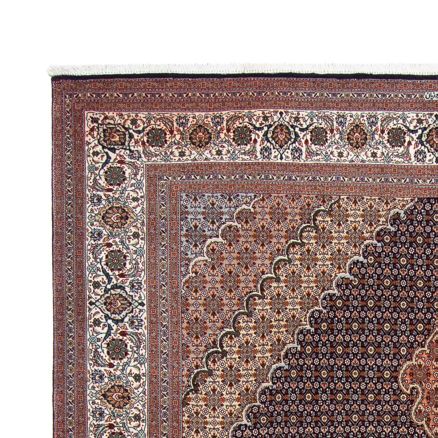 Tapis persan - Tabriz - 295 x 206 cm - marron foncé