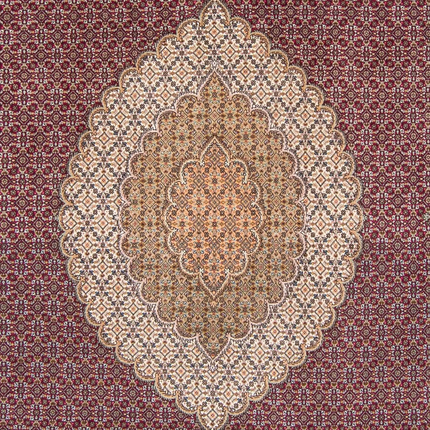 Alfombra persa - Tabriz - 308 x 204 cm - rojo oscuro