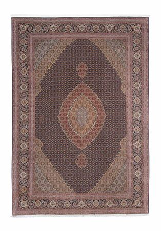 Tappeto Persero - Tabriz - 294 x 208 cm - marrone scuro