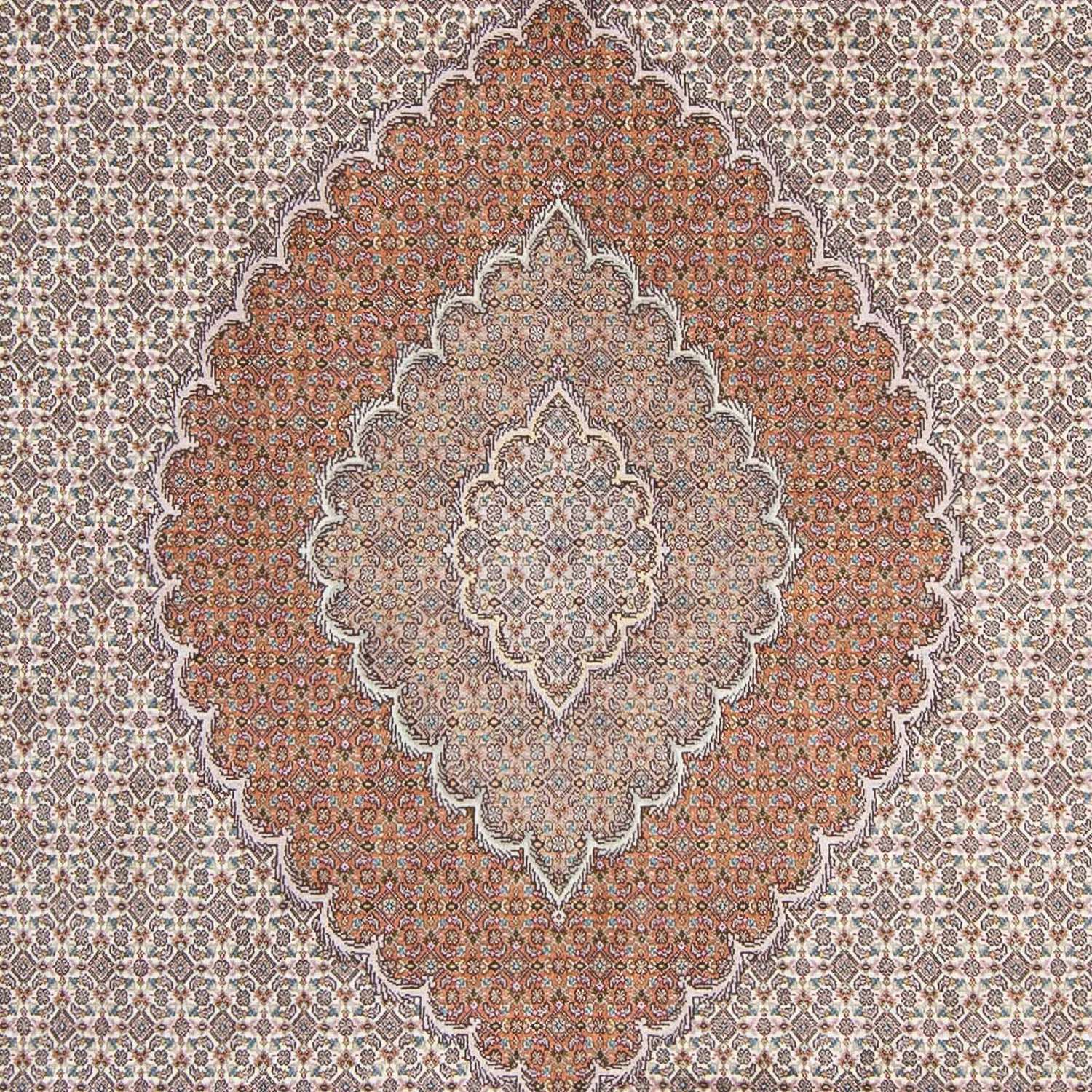 Perský koberec - Tabríz - Královský - 298 x 203 cm - béžová