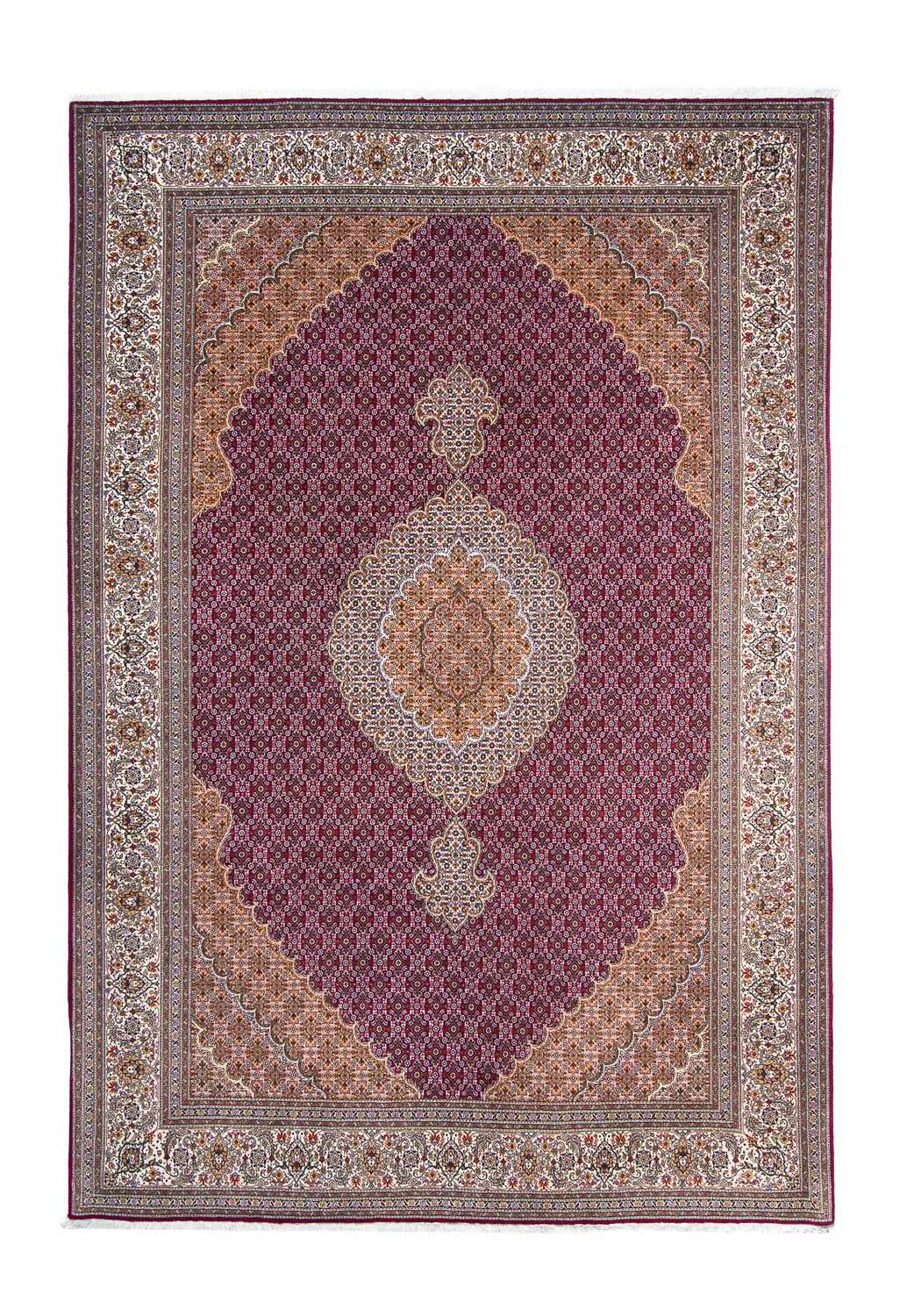 Tapete Persa - Tabriz - 306 x 205 cm - púrpura