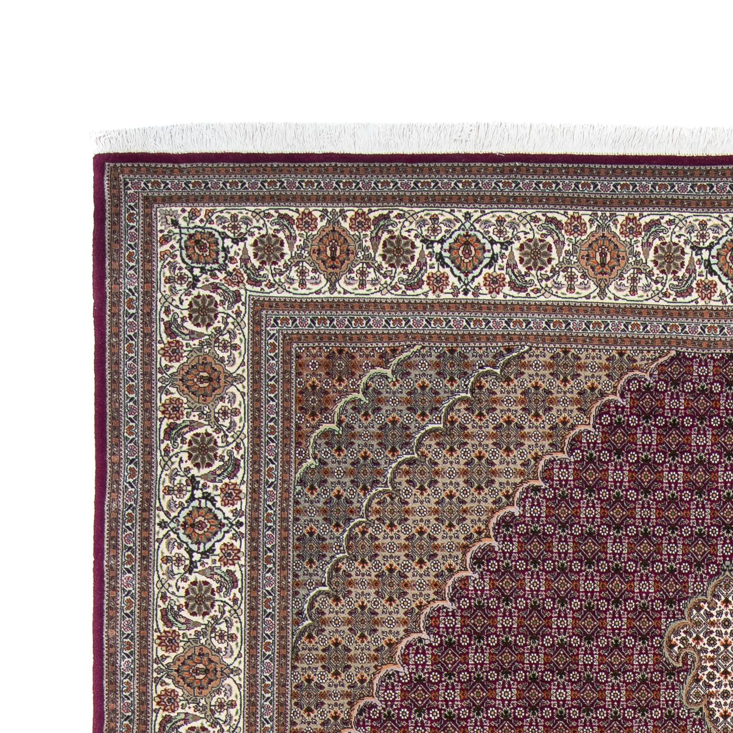 Tapis persan - Tabriz - 302 x 203 cm - rouge foncé