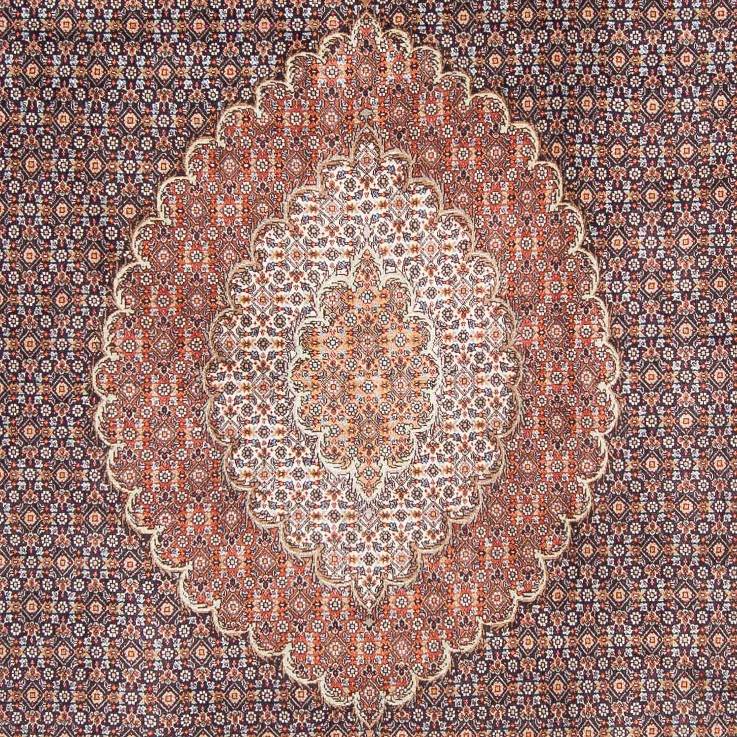 Persisk tæppe - Tabriz - 302 x 210 cm - mørkeblå