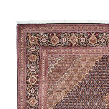 Tapis persan - Tabriz - 302 x 210 cm - bleu foncé