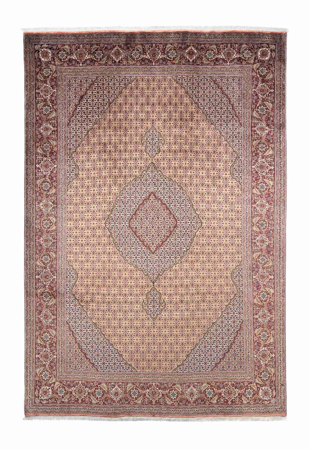 Tapis persan - Tabriz - 288 x 197 cm - marron clair