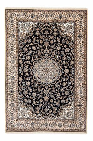 Tapis persan - Nain - Royal - 316 x 208 cm - bleu foncé