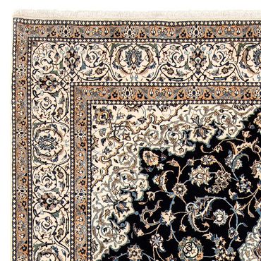 Tapis persan - Nain - Premium - 296 x 200 cm - bleu foncé