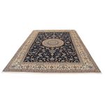 Tapis persan - Nain - Premium - 290 x 195 cm - bleu foncé