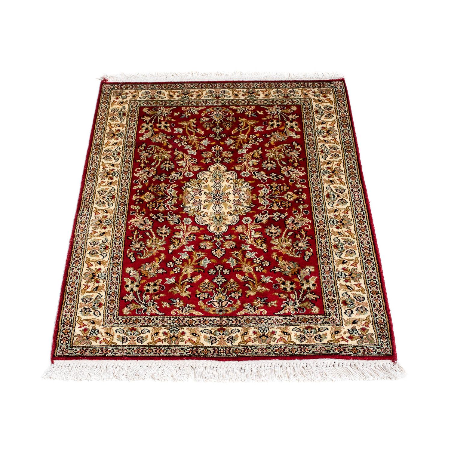 Tapis persan - Classique - 93 x 63 cm - rouge foncé