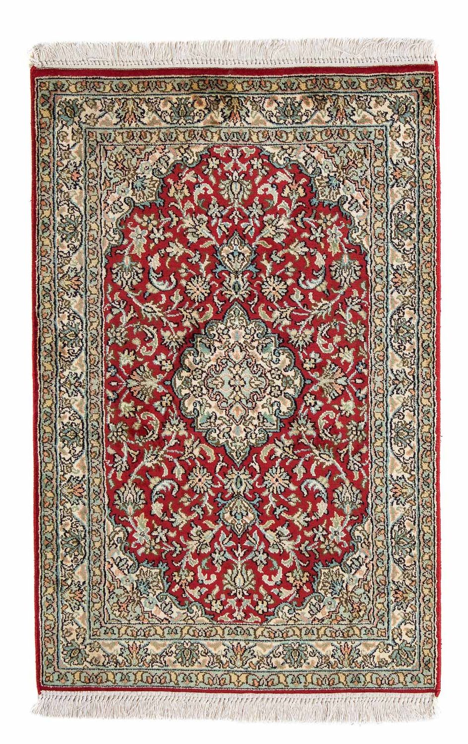 Tapis persan - Classique - 95 x 62 cm - rouge foncé