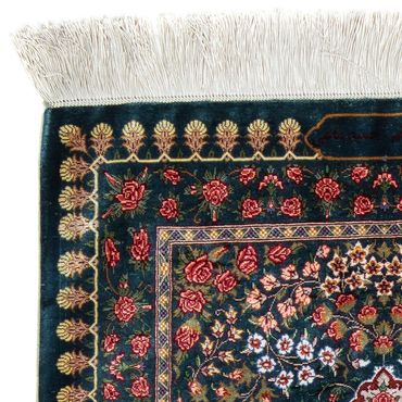 Perser Rug - Ghom - 93 x 60 cm - dark blue