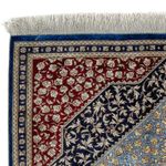 Tapis persan - Ghom - 84 x 60 cm - bleu foncé