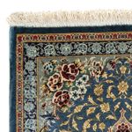 Tapis persan - Ghom - 80 x 55 cm - bleu foncé