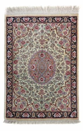 Persisk matta - Ghom - 77 x 55 cm - beige