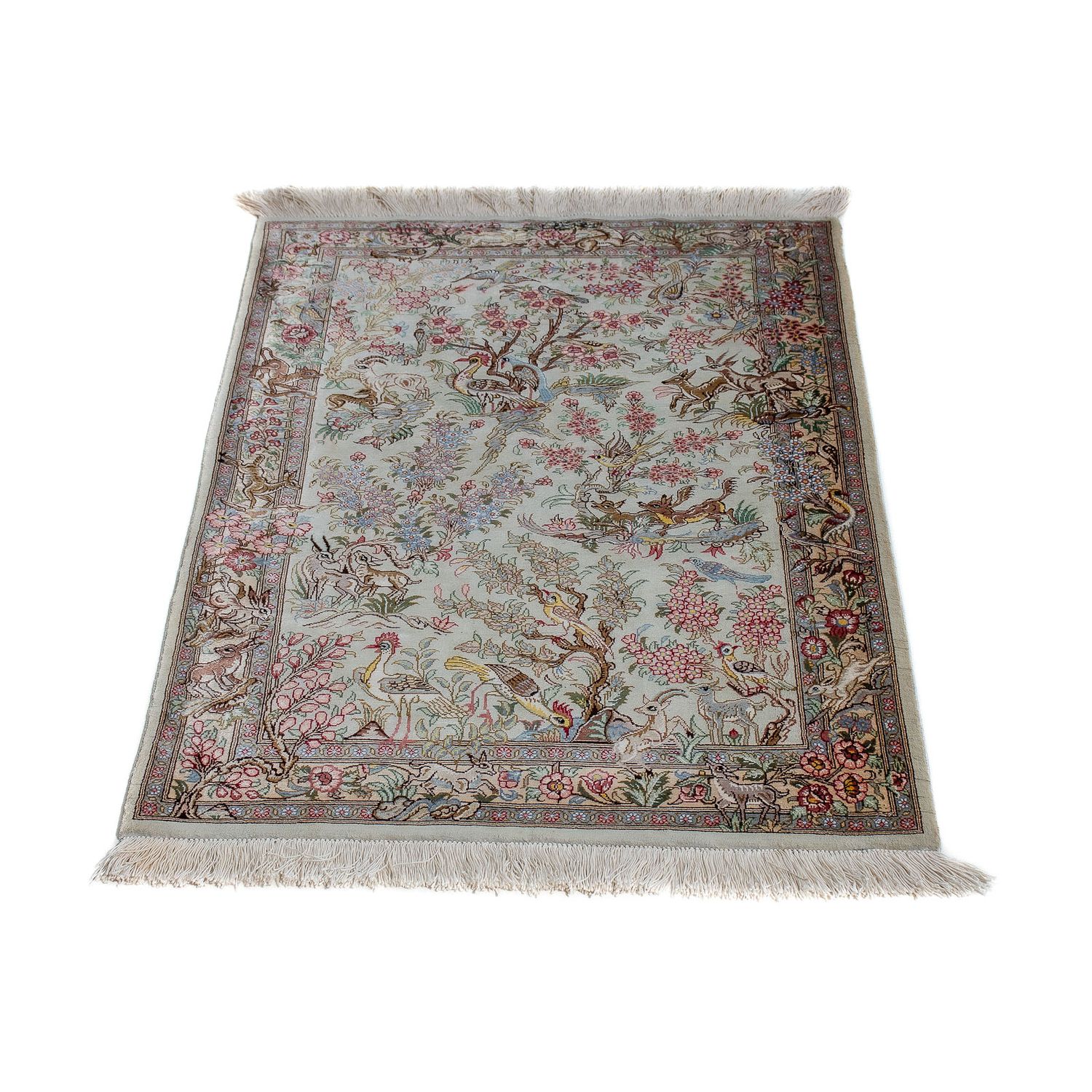 Persisk matta - Ghom - 94 x 60 cm - beige