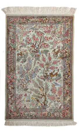 Perser Rug - Ghom - 94 x 60 cm - beige