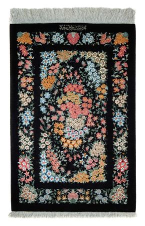 Perser Rug - Ghom - 89 x 60 cm - dark blue