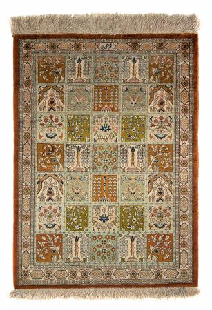 Tapis persan - Ghom - 75 x 55 cm - multicolore