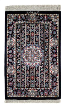 Perser Rug - Ghom - 98 x 61 cm - dark blue