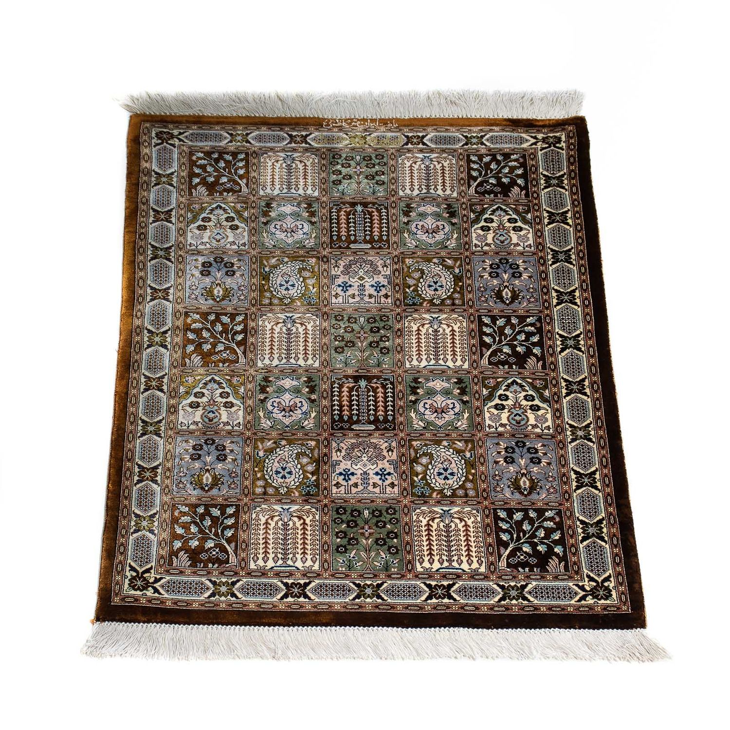 Perser Rug - Ghom - 92 x 57 cm - dark brown