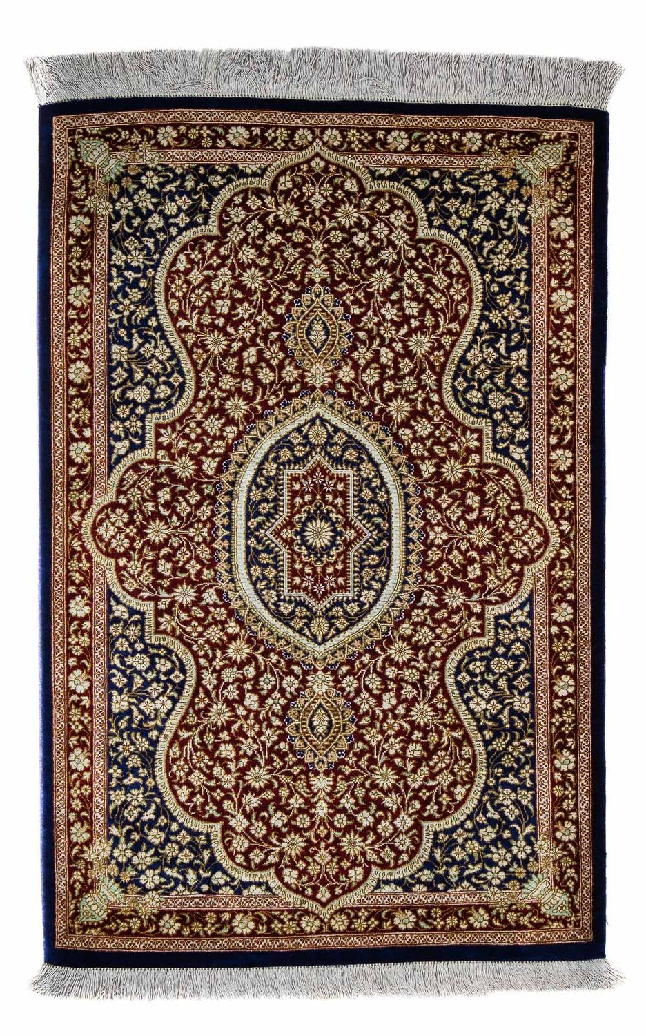 Perser Rug - Ghom - 93 x 60 cm - dark blue