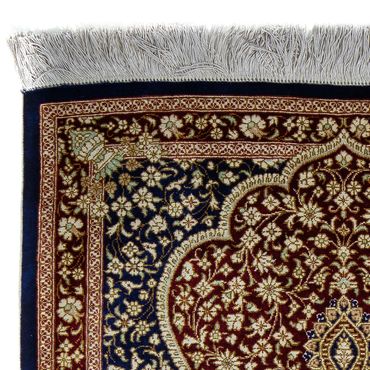 Perser Rug - Ghom - 93 x 60 cm - dark blue