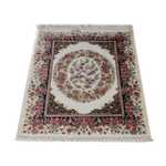 Perský koberec - Ghom - 91 x 59 cm - béžová