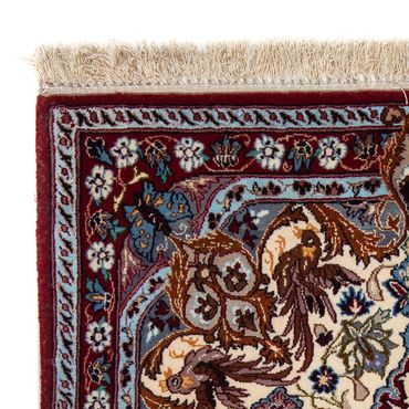 Tapis persan - Isfahan - Premium - 100 x 73 cm - rouge foncé