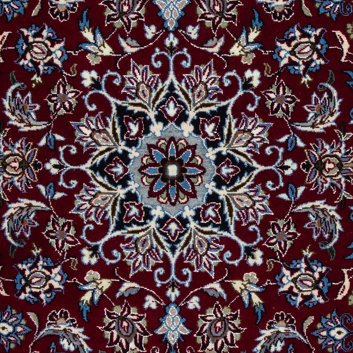 Tappeto Persero - Isfahan - Premio - 108 x 70 cm - rosso scuro