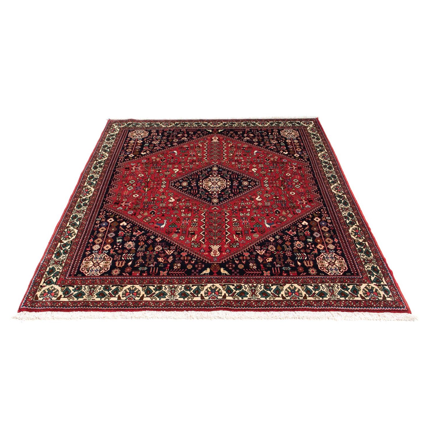 Gabbeh Rug - Kashkuli Perser - 200 x 155 cm - dark red