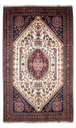 Tapis Gabbeh - Persan Kashkuli - 263 x 158 cm - beige