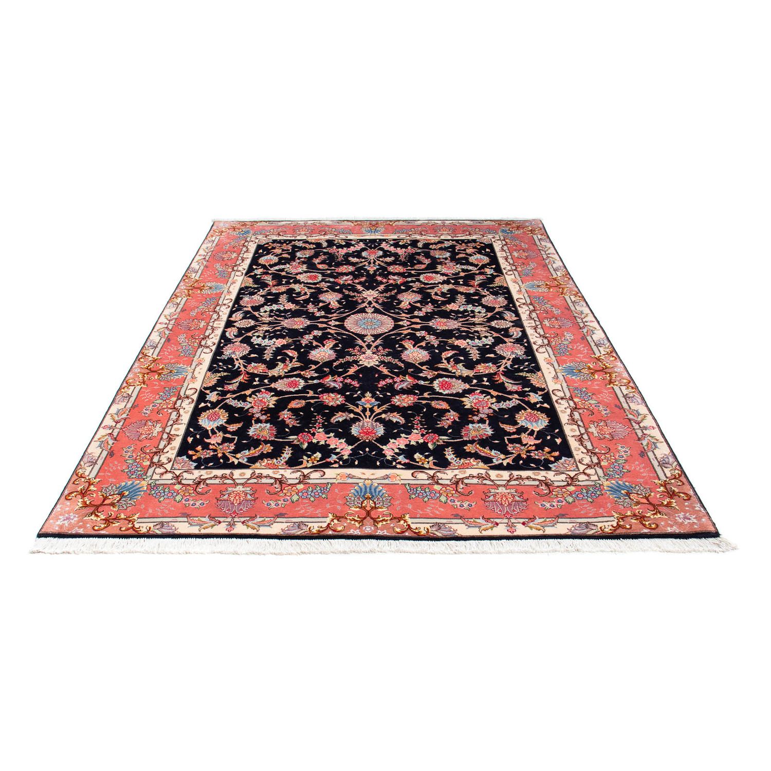 Alfombra Persa - Tabriz - Real - 238 x 172 cm - azul oscuro