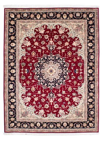 Tapete Persa - Tabriz - Royal - 236 x 178 cm - vermelho escuro