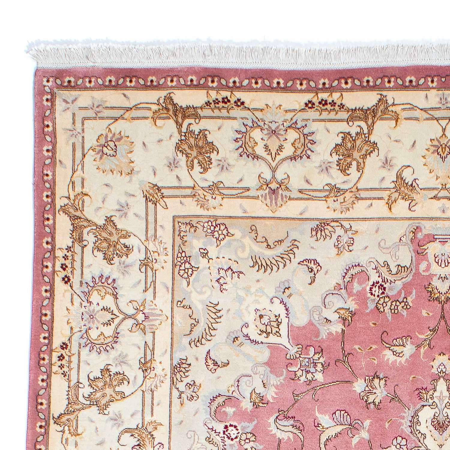 Perský koberec - Tabríz - Královský - 236 x 166 cm - růžová