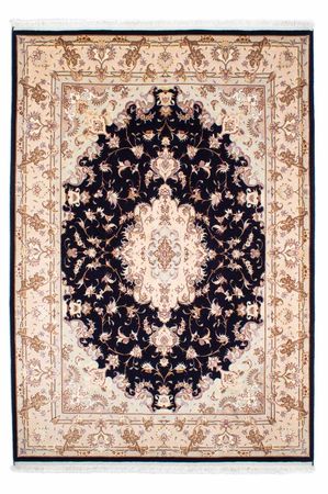 Alfombra Persa - Tabriz - Real - 240 x 167 cm - azul oscuro