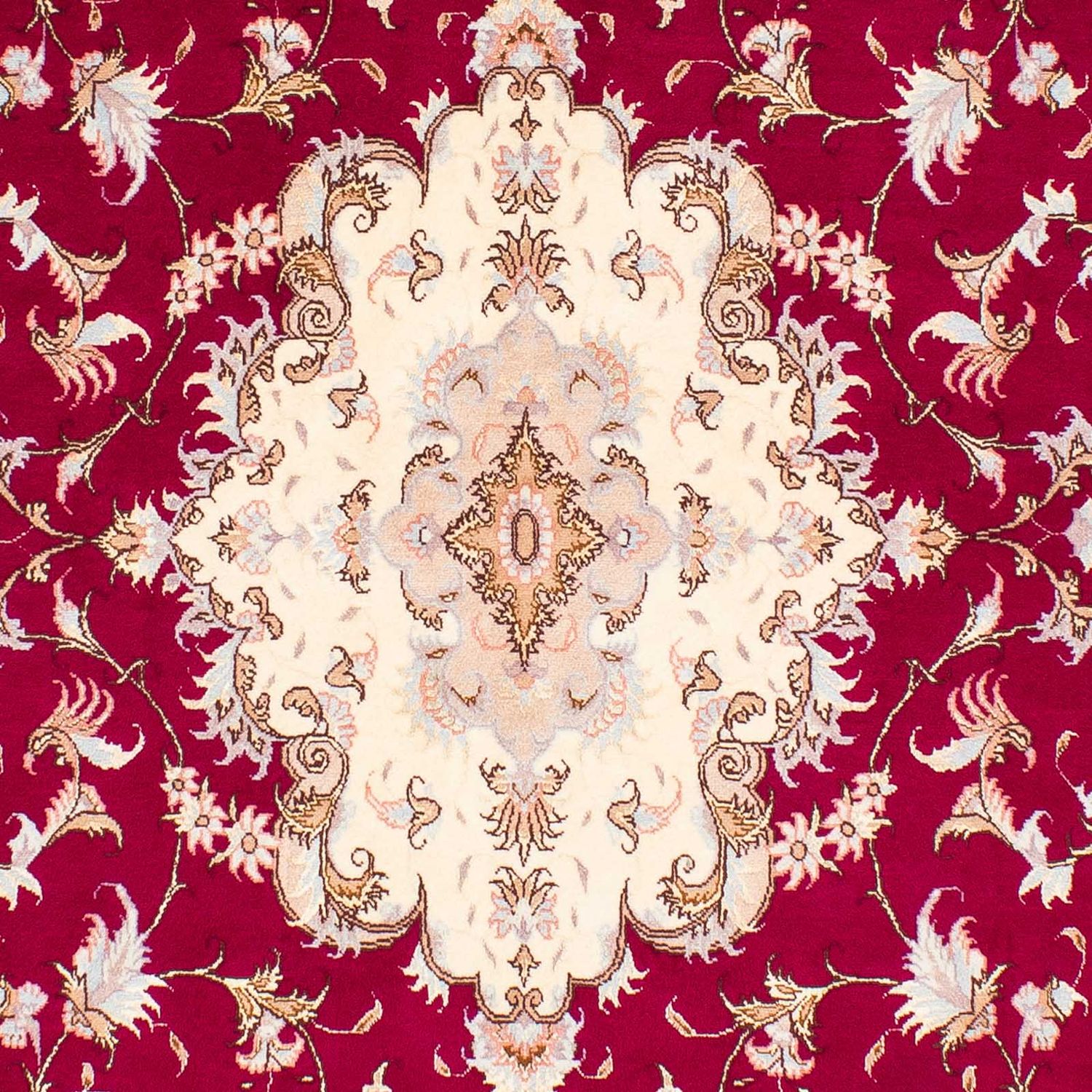 Tapete Persa - Tabriz - Royal - 243 x 165 cm - vermelho escuro