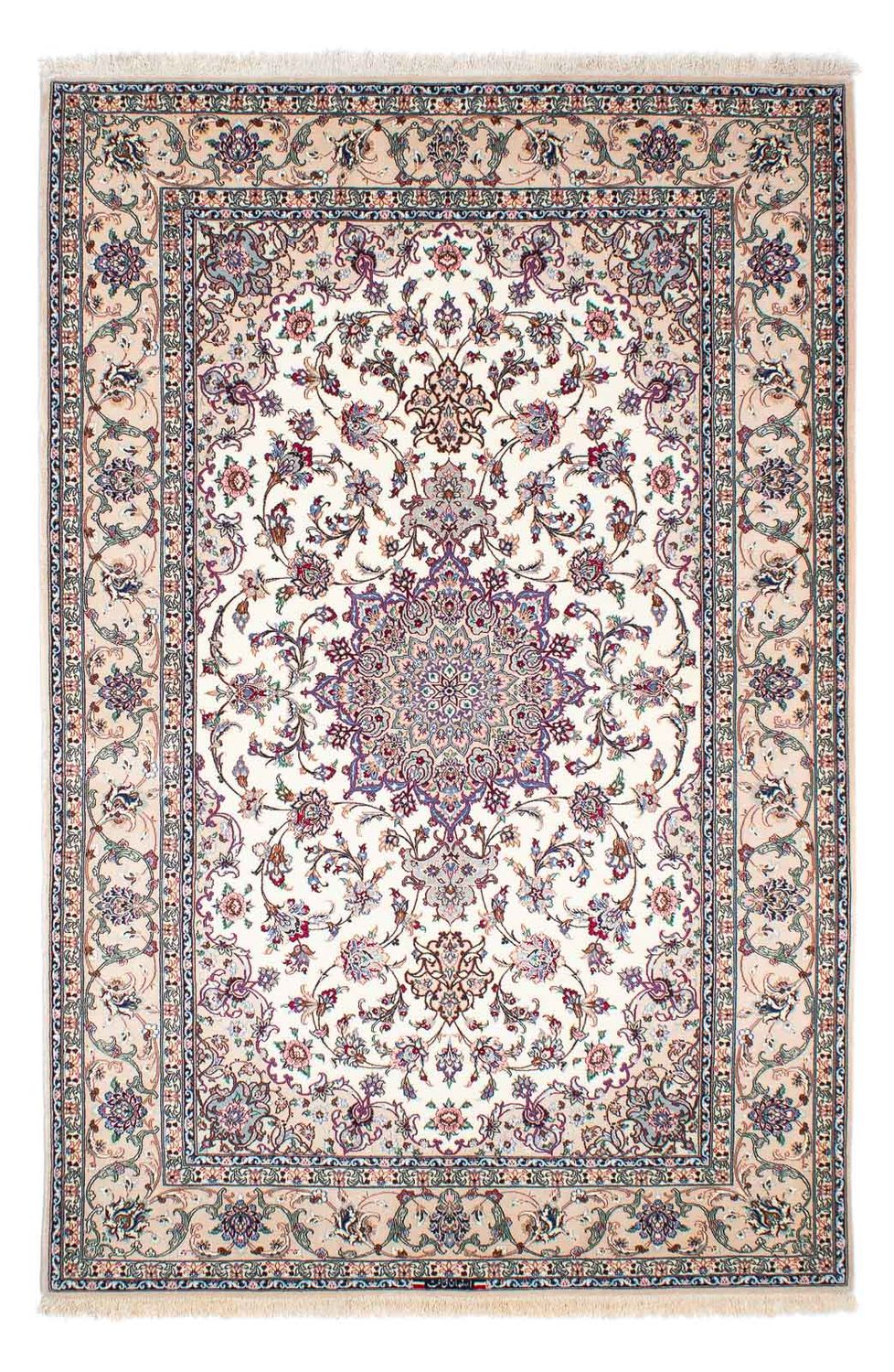 Dywan perski - Isfahan - Premium - 228 x 151 cm - beżowy