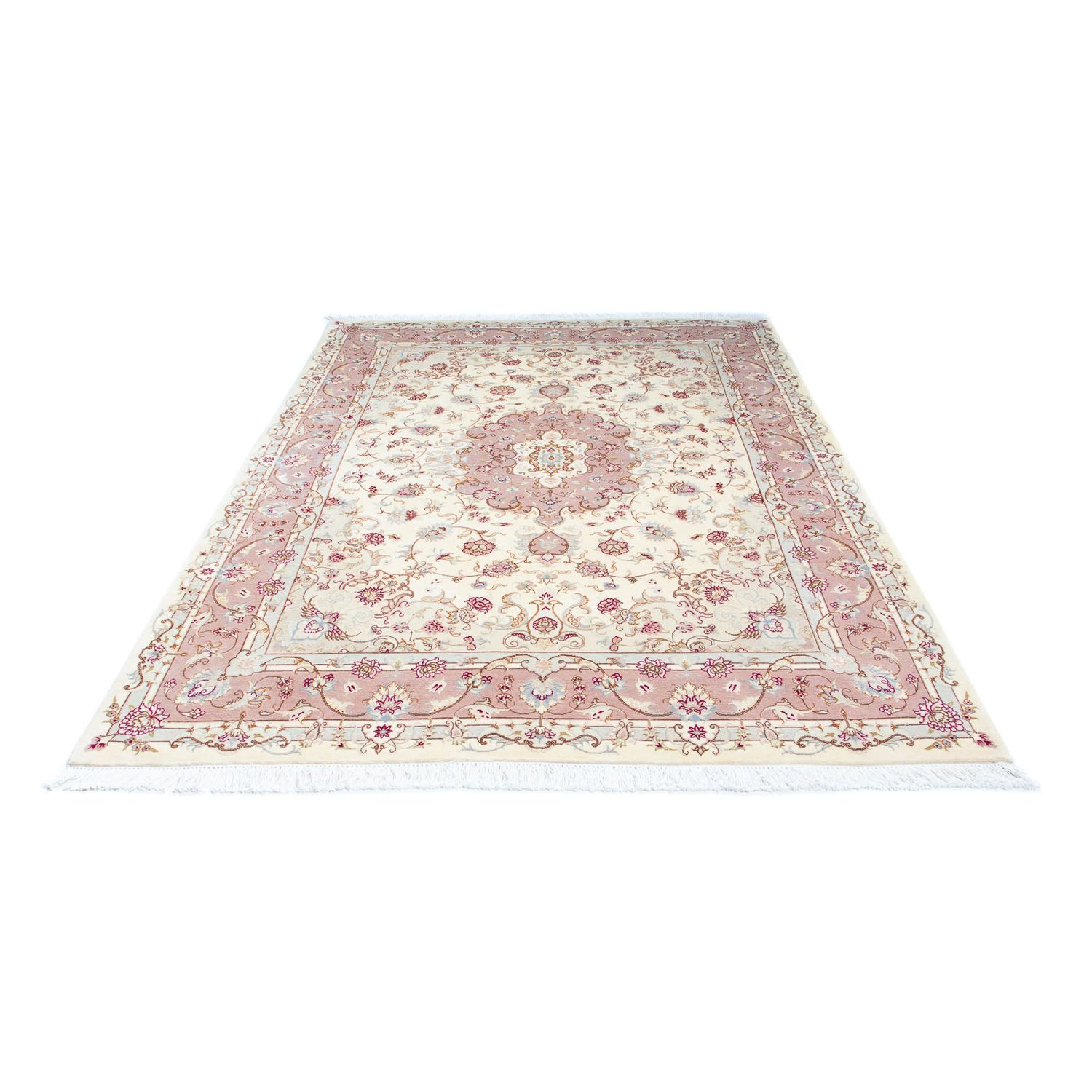 Tapete Persa - Tabriz - Royal - 246 x 167 cm - bege