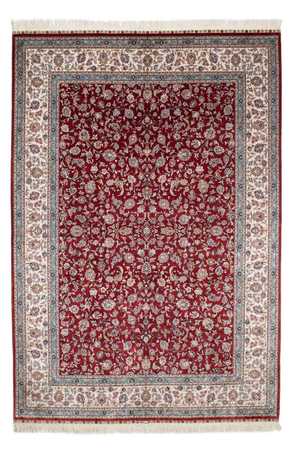 Tapis oriental - Hereke - 246 x 170 cm - rouge foncé