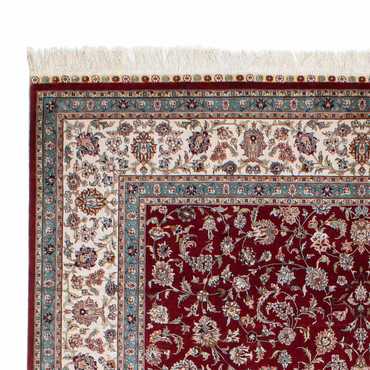 Tappeto orientale - Hereke - 246 x 170 cm - rosso scuro