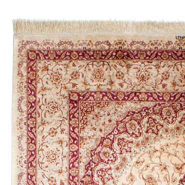 Alfombra persa - Ghom - 240 x 157 cm - beige