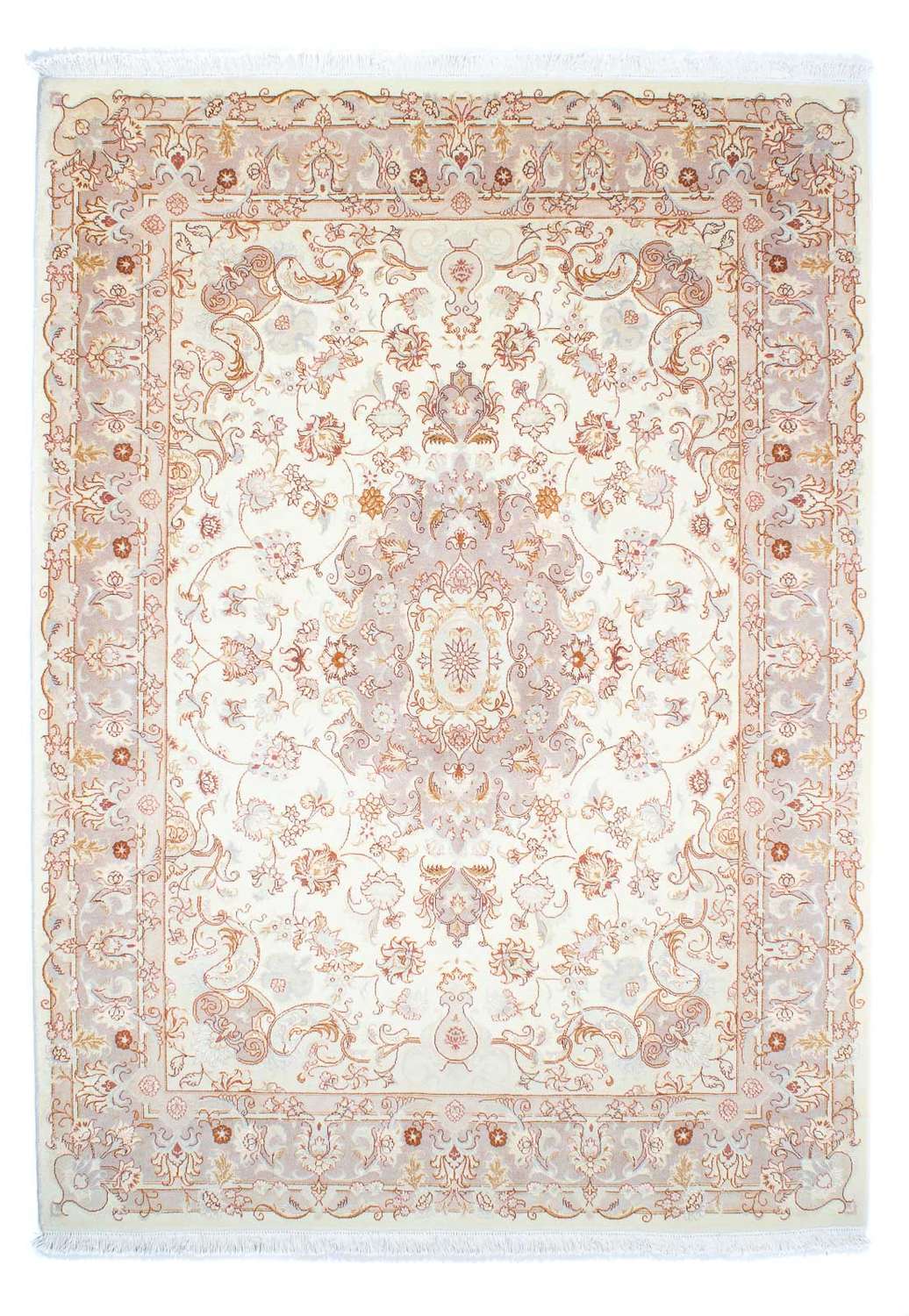 Perský koberec - Tabríz - Královský - 243 x 171 cm - béžová