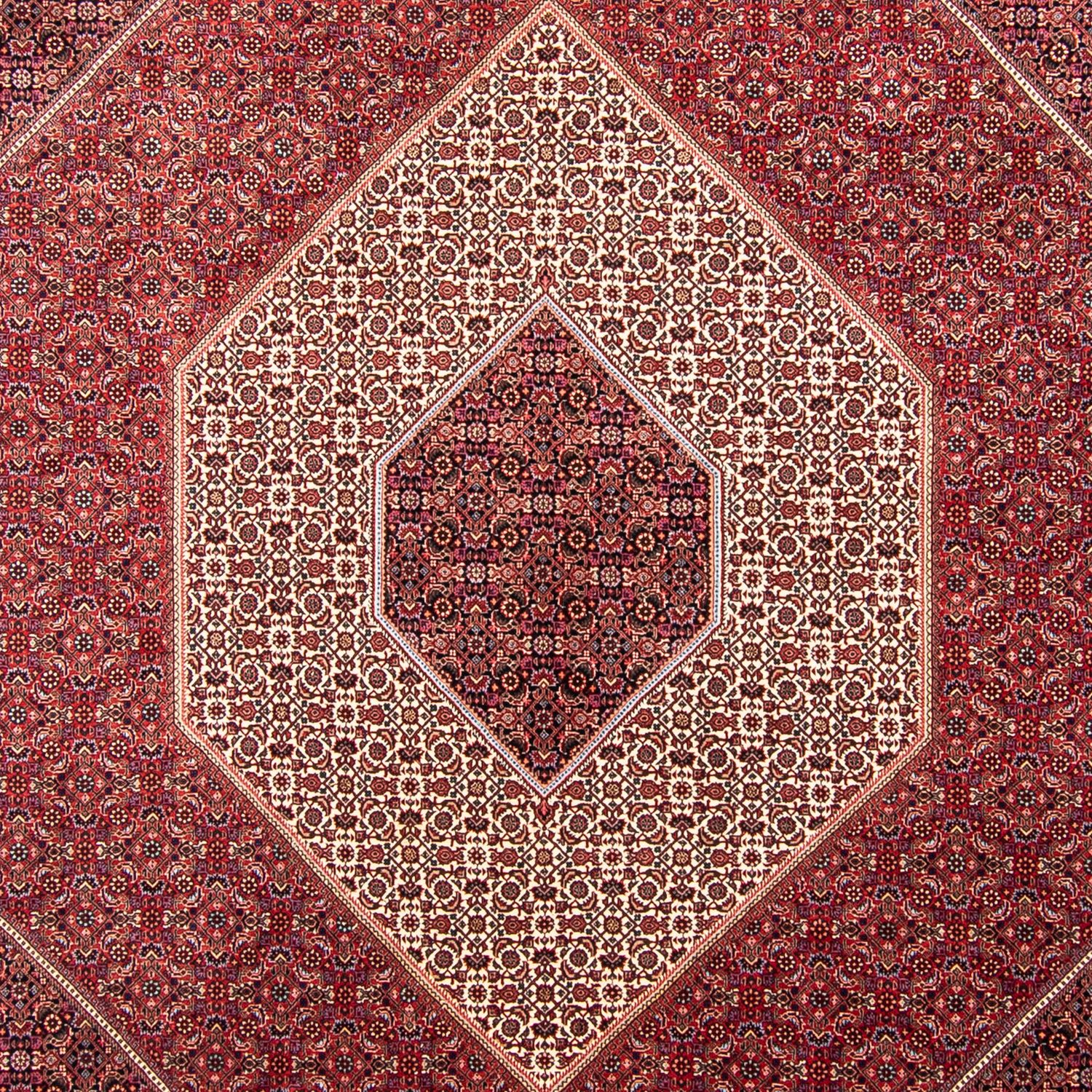 Perzisch tapijt - Bijar - 358 x 253 cm - donkerrood