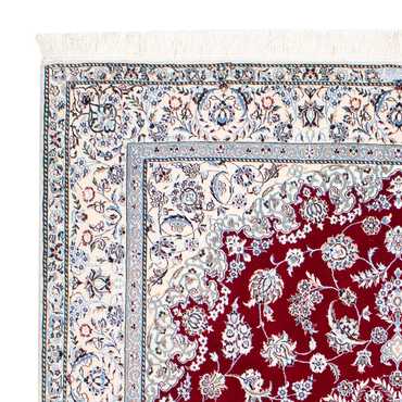 Tapis persan - Nain - Premium - 196 x 158 cm - rouge foncé