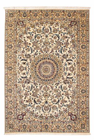 Tapis persan - Nain - Premium - 186 x 132 cm - beige