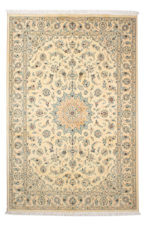 Alfombra Persa - Nain - Real - 198 x 137 cm - beige