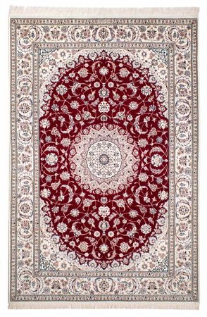 Tapis persan - Nain - Premium - 227 x 153 cm - rouge foncé